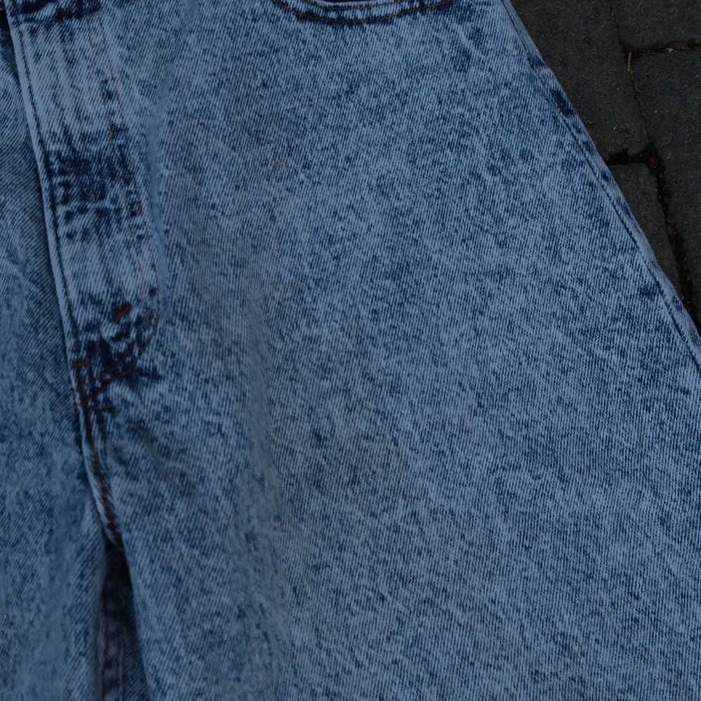 Vintage 1990 Levi's 550 Acid Wash Jeans 33x33 Light Wash Red Tab USA Made